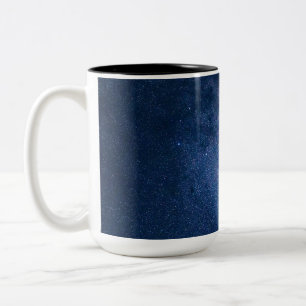 "Serene Sips: The Elegance of the Blue Coffee Mug" Two-Tone Coffee Mug