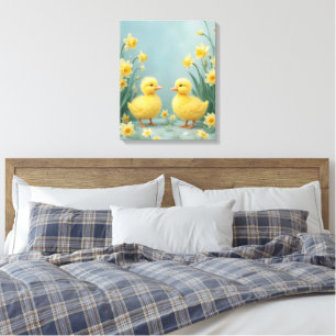Serene Spring Ducklings Nursery Decor