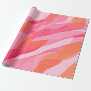 Serene Stripes: Pastel Line Art Wrapping Paper