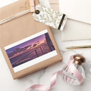 Serene Sunrise Cruise Ship Sticker