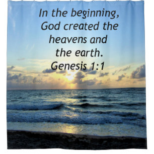 SERENE SUNRISE GENESIS 1:1 PHOTO SCRIPTURE