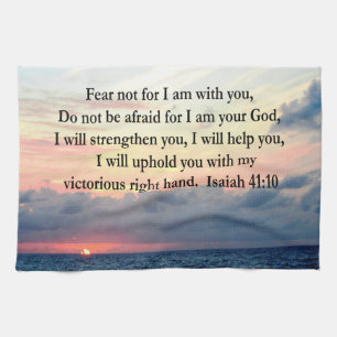SERENE SUNRISE ISAIAH 41:10 KITCHEN TOWEL