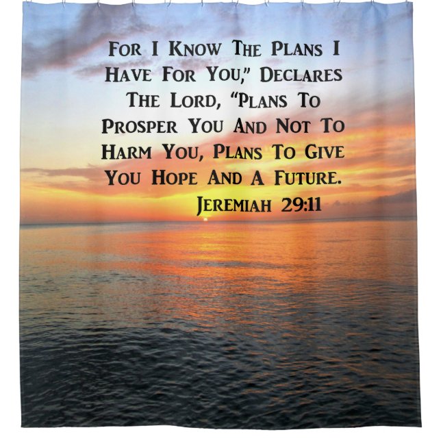 SERENE SUNRISE JEREMIAH 29:11 BIBLE VERSE (Front)
