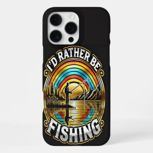 Serene Sunset Fishing iPhone 16 Pro Max Case