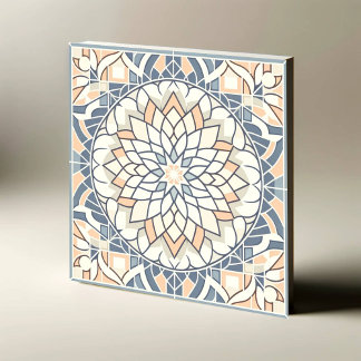 Serene Symmetry: Pastel Harmony Tile
