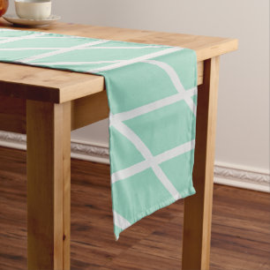 Serene Teal  Long Table Runner