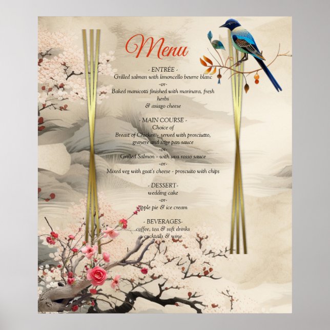 Serene Tranquillity Ikebana Japanese theme Poster (Front)