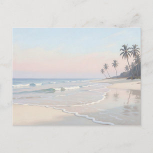 Serene Tropical Beach Paradise Postcard