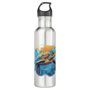 Serene Underwater Turtle 710 Ml Water Bottle
