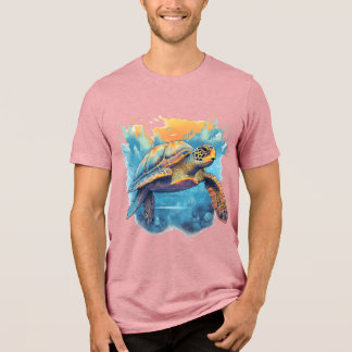 Serene Underwater Turtle  Tri-Blend Shirt