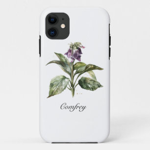  Serene Watercolor Comfrey, custom iPhone 11 Case
