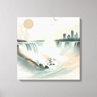 Serene Waterfall Wall Art – Peaceful Nature 