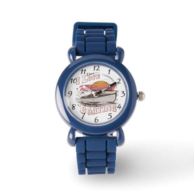 Serene Waters: I Love Love Motor Boating Watch (Front)