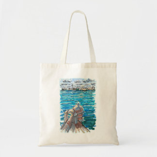 Serene Waterscape in San Juan de Ulua, Veracruz Tote Bag