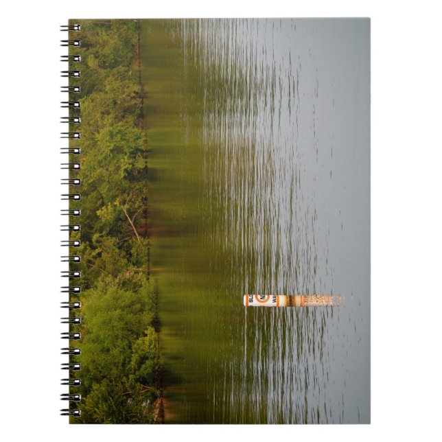 Serene Waterscape with a Singular Marker Notebook (Front)