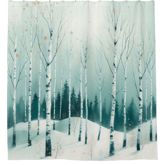 Serene Winter Birch Forest (Front)