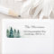 Serene Winter Forest Holiday Return Address