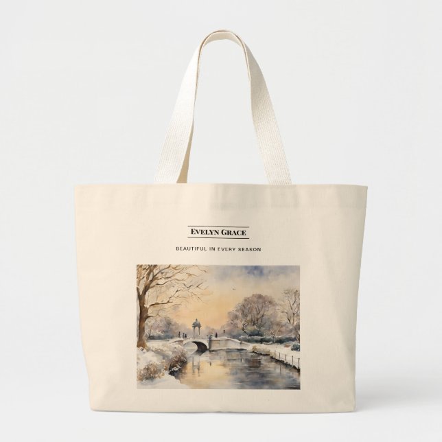 Serene Winter Kensington Gardens Sac fourre-tout d (Devant)