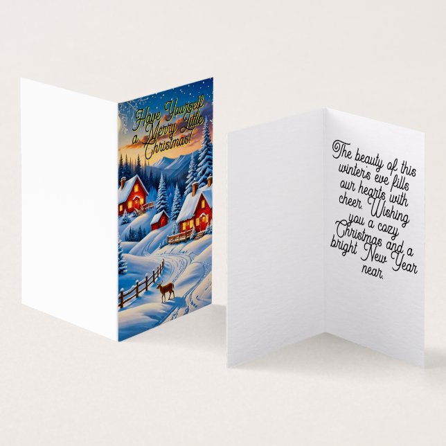 Serene winter landscape (Inside and Outside)