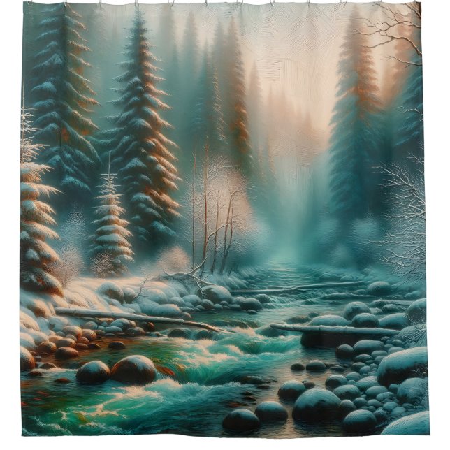 “Serene Winter River Scene” (Front)