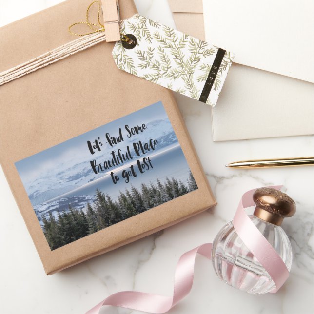 Serene Winter Scenery Sticker (Gifting)