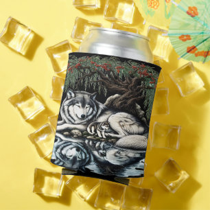 Serene Wolf Family Oasis in Idyllic Nature Can Cooler