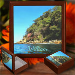 Serene Yelapa 0758 Keepsake Box<br><div class="desc">Painting "Serene Yelapa 0758" Collection Hold your valuables in this beautiful keepsake box. Made of lacquered wood, the jewellery box comes in golden oak, ebony black, emerald green, and red mahogany. Soft felt protects your jewellery and other collectibles. Design created from my painting "Serene Yelapa 0758" capturing a hillside in...</div>