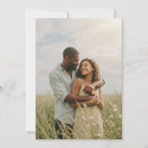Serene Yellow Floral Photo Invitation