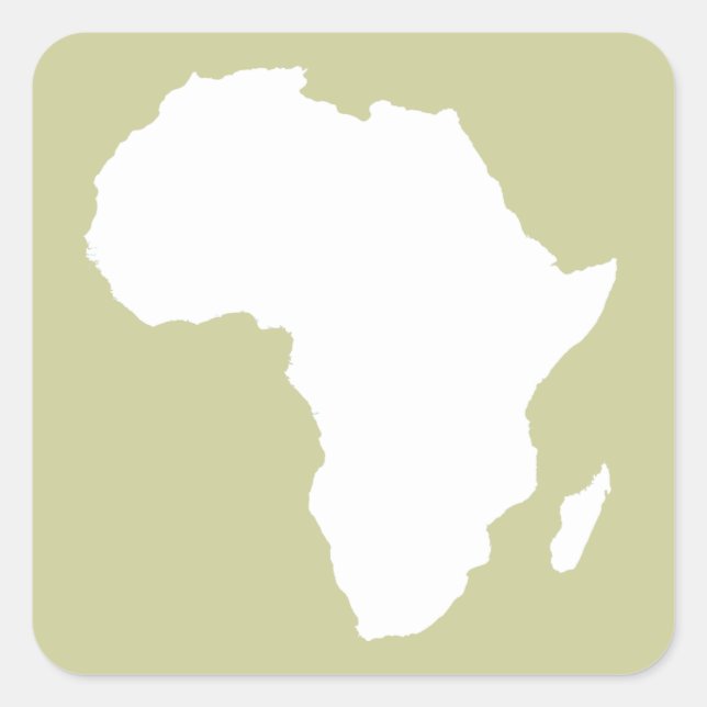 Serengeti Audacious Africa Square Sticker (Front)