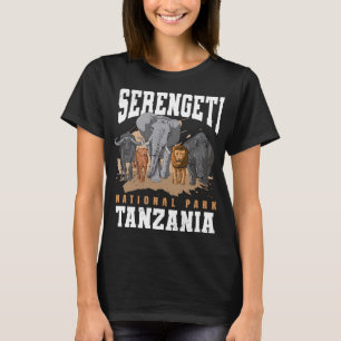 Serengeti National Park Tanzania Safari Animals Bi T-Shirt