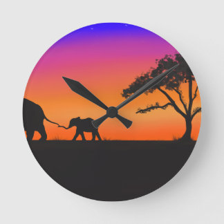 Serengeti Nights Round Clock
