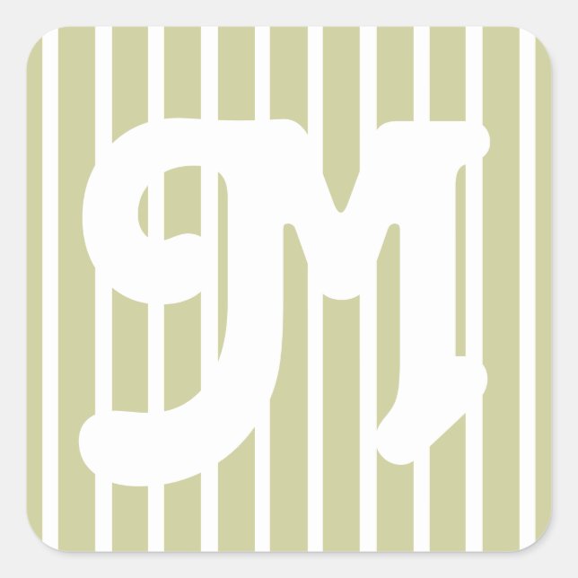 Serengeti Safari Stripe Square Sticker (Front)