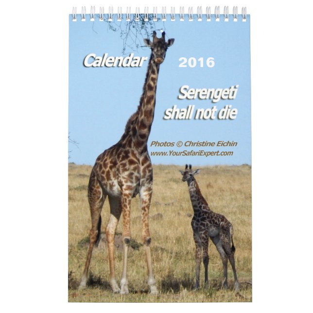 Serengeti shall not die calendar (Cover)
