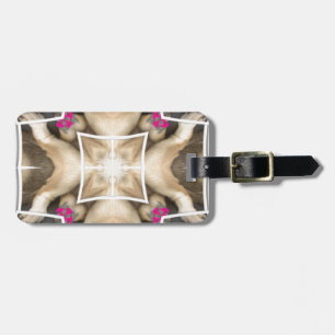 Serengeti Splendour: Vibrant Animal Hide Artistry Luggage Tag
