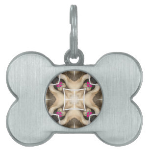 Serengeti Splendour: Vibrant Animal Hide Artistry Pet ID Tag