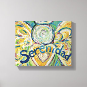 Serenidad Angel Word Art Peinture Toile Emballée