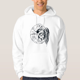 Sérénité du Coeur - Sweat - shirt à capuche (Noir)