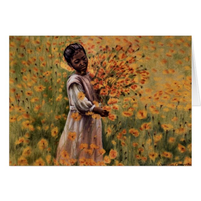 Sérénité - jeune fille dans le domaine des fleurs (Devant horizontal)