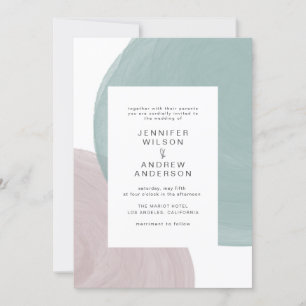 Sérénité moderne   FAIRE-PART DE MARIAGE