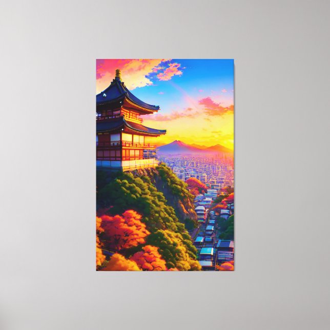 Serenity Above the Metropolis Canvas Print (Front)