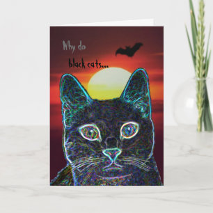 Serenity as black cat — customized card