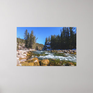 Serenity at the 5th Bridge - Athabasca River  Canvas Print