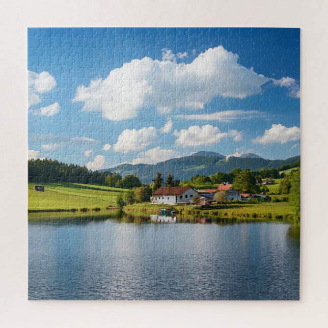 Serenity at the Lakeside Jigsaw Puzzle (Vertical)