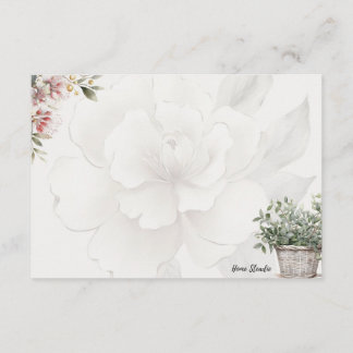 Serenity Basic Blank Recipe Card