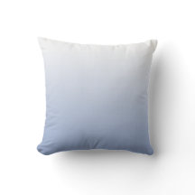 Serenity Blue Gradient Throw Pillow
