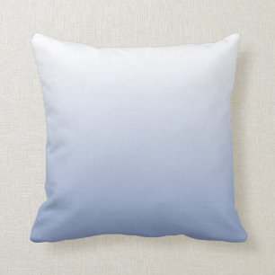 Serenity Blue Gradient Throw Pillow