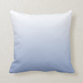 Serenity Blue Gradient Throw Pillow