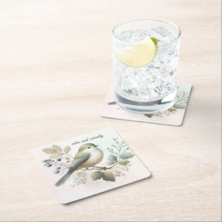 Serenity Breeze Cushion Square Paper Coaster