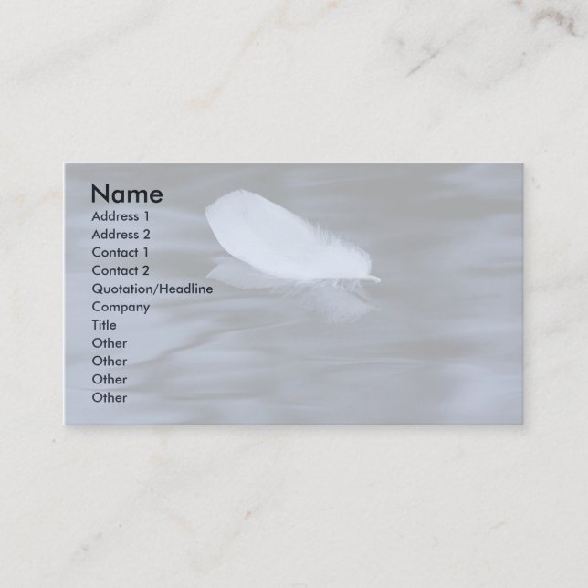serenity business card (Front)