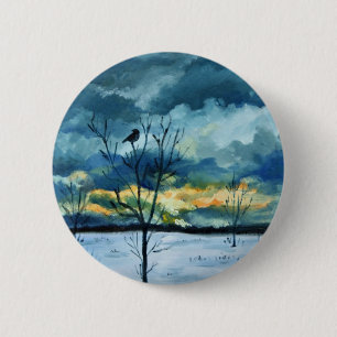 "Serenity" by Hilary J England 2 Inch Round Button